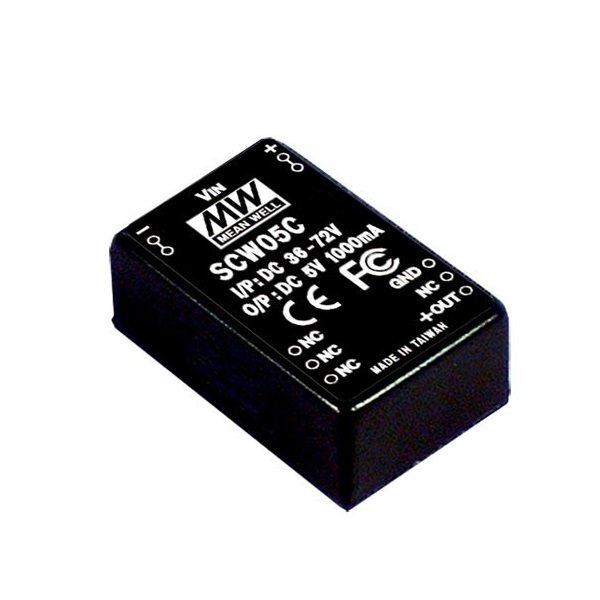 SCW05C-09 5W Regüleli Tek Çıkış DC-DC Converter