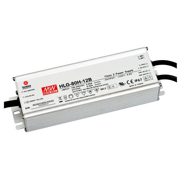 HLG-80H-12B 60W 12V/5.0A Sabit Voltaj Led Sürücü