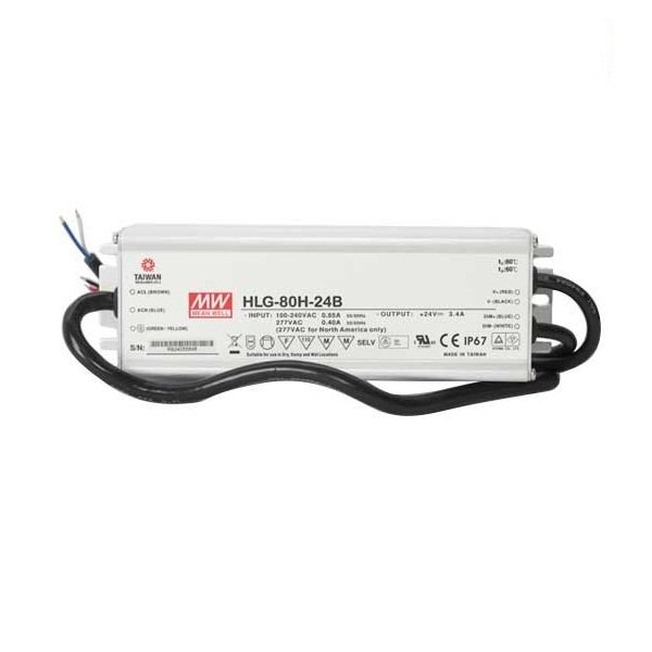 HLG-80H-24B 80W 24V/3.4A Sabit Voltaj Led Sürücü