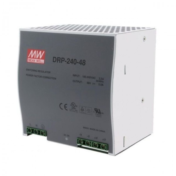 DRP-240-48 240W 48V/5,0A Monofaze Giriş SMPS