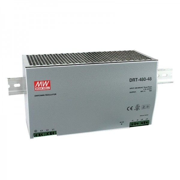DRT-480-48 480W 48V/10,0A Trifaze Giriş SMPS