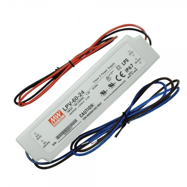 LPV-60-24 60W 24V/2,50A Sabit Voltaj Led Sürücü