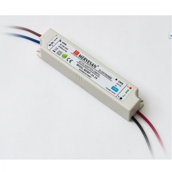 MSWP-24-24 24W 24Vdc/1A Sabit Voltaj IP67 Led Sürücü