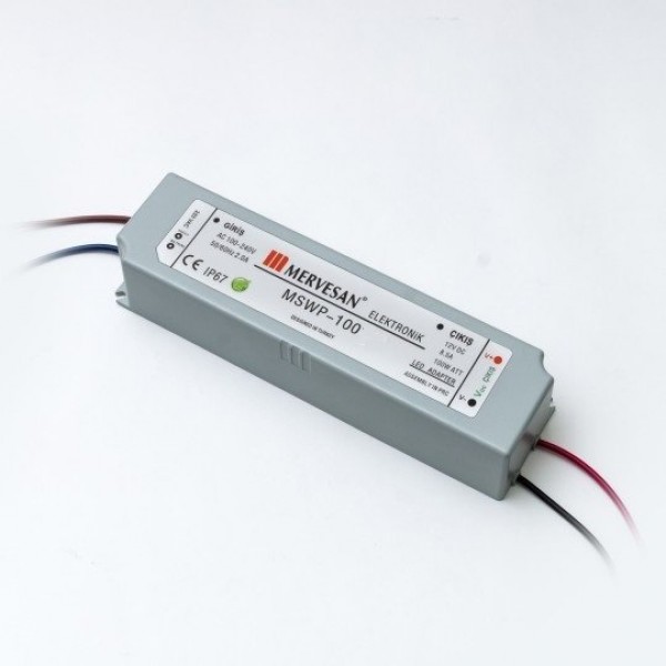 MSWP-100-24P 100W 24Vdc/4.25A Sabit Voltaj IP67 Led Sürücü
