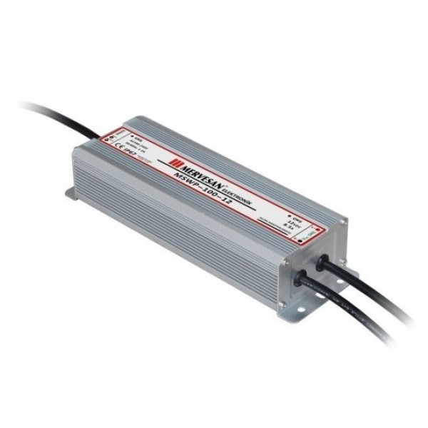 MSWP-100-12 100W 12Vdc/8.5A Sabit Voltaj IP67 Led Sürücü