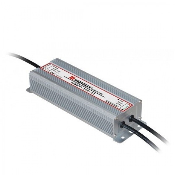 MSWP-150-12 150W 12Vdc/12.5A Sabit Voltaj IP67 Led Sürücü
