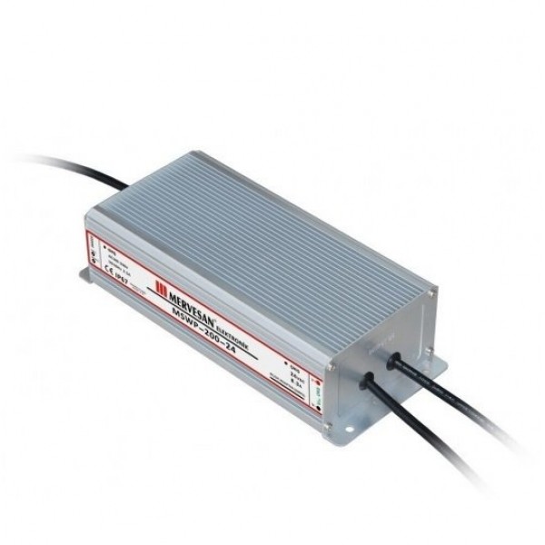 MSWP-200-24 200W 24Vdc/8.5A Sabit Voltaj IP67 Led Sürücü