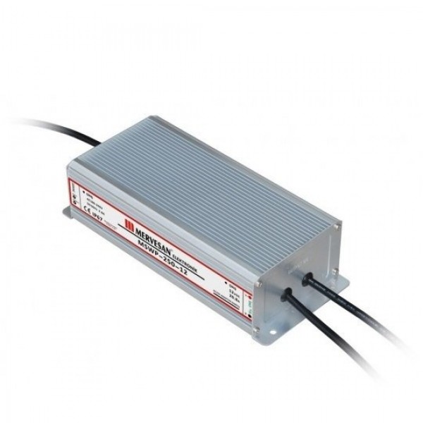 MSWP-250-12 250W 12Vdc/20A Sabit Voltaj IP67 Led Sürücü