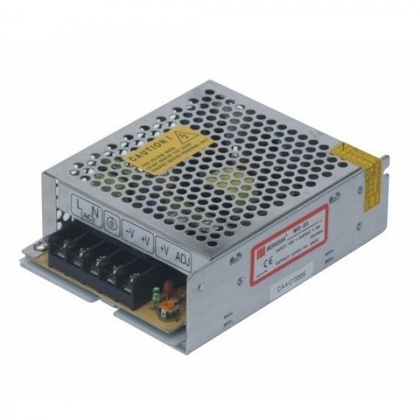 MS-60-5 60W 5Vdc/12A Metal Kasa AC/DC IP37 Adaptör