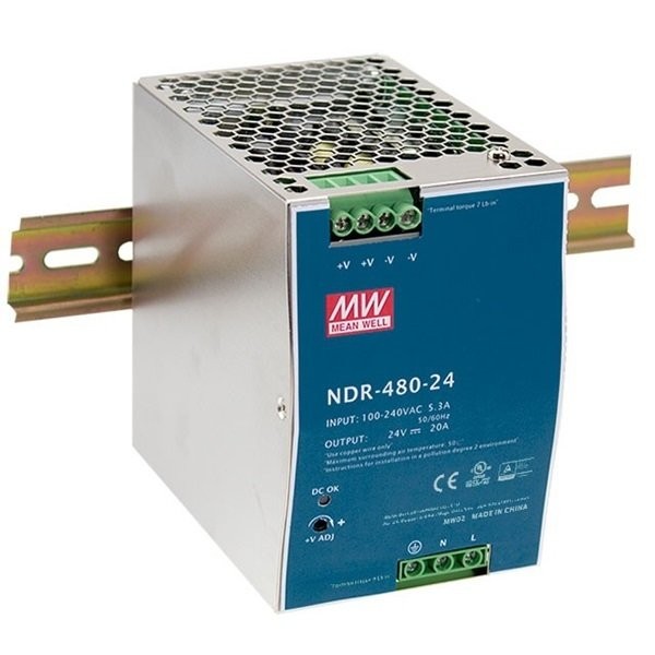 NDR-480-24 480W 24V/20.0A Ray Tipi SMPS