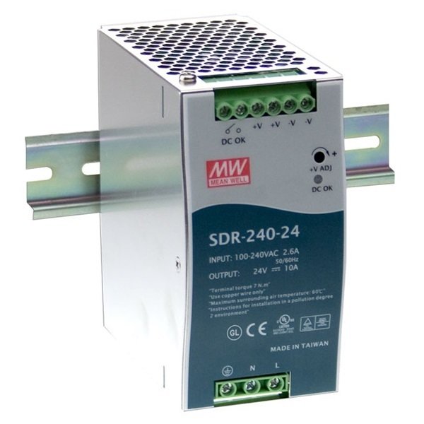 SDR-480-24 480W 24V/20.0A Ray Tipi SMPS