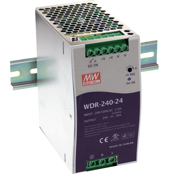 WDR-240-24 240W 24V/10.0A Ray Tipi SMPS