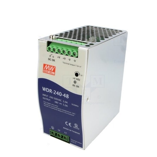 WDR-240-48 240W 48V/5.0A Ray Tipi SMPS