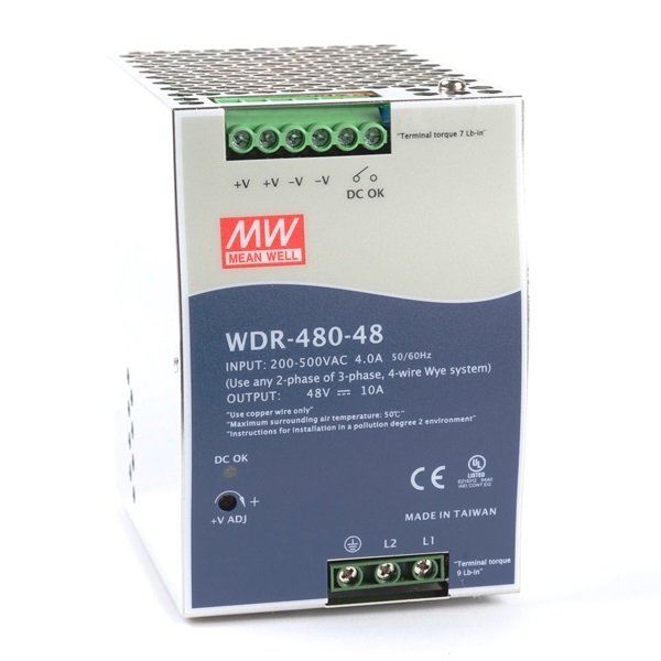 WDR-480-48 480W 48V/10.0A Ray Tipi SMPS