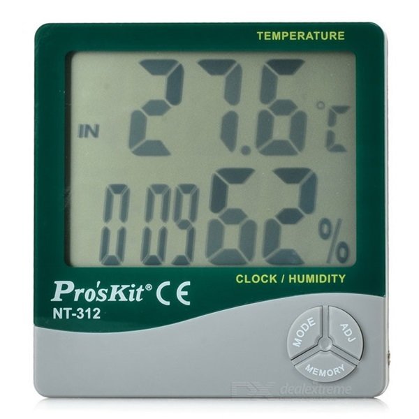 Proskit NT-312 Dijital Sıcaklık Nem Ölçer (Problu)