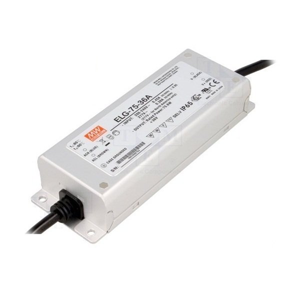 ELG-75-36A 75W 36V/2.1A Sabit Voltaj Led Sürücü